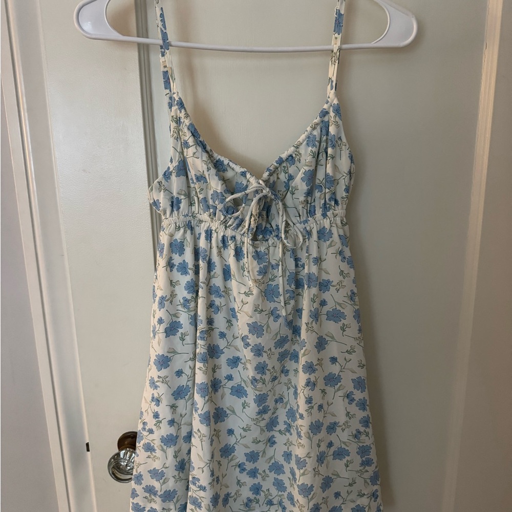Princess Polly Blue and White Floral Mini Dress